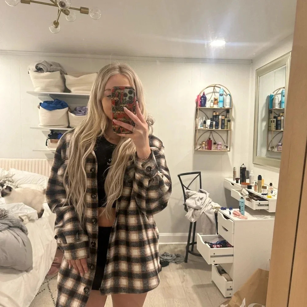 vintage flannel jacket L - Picture 7 of 11
